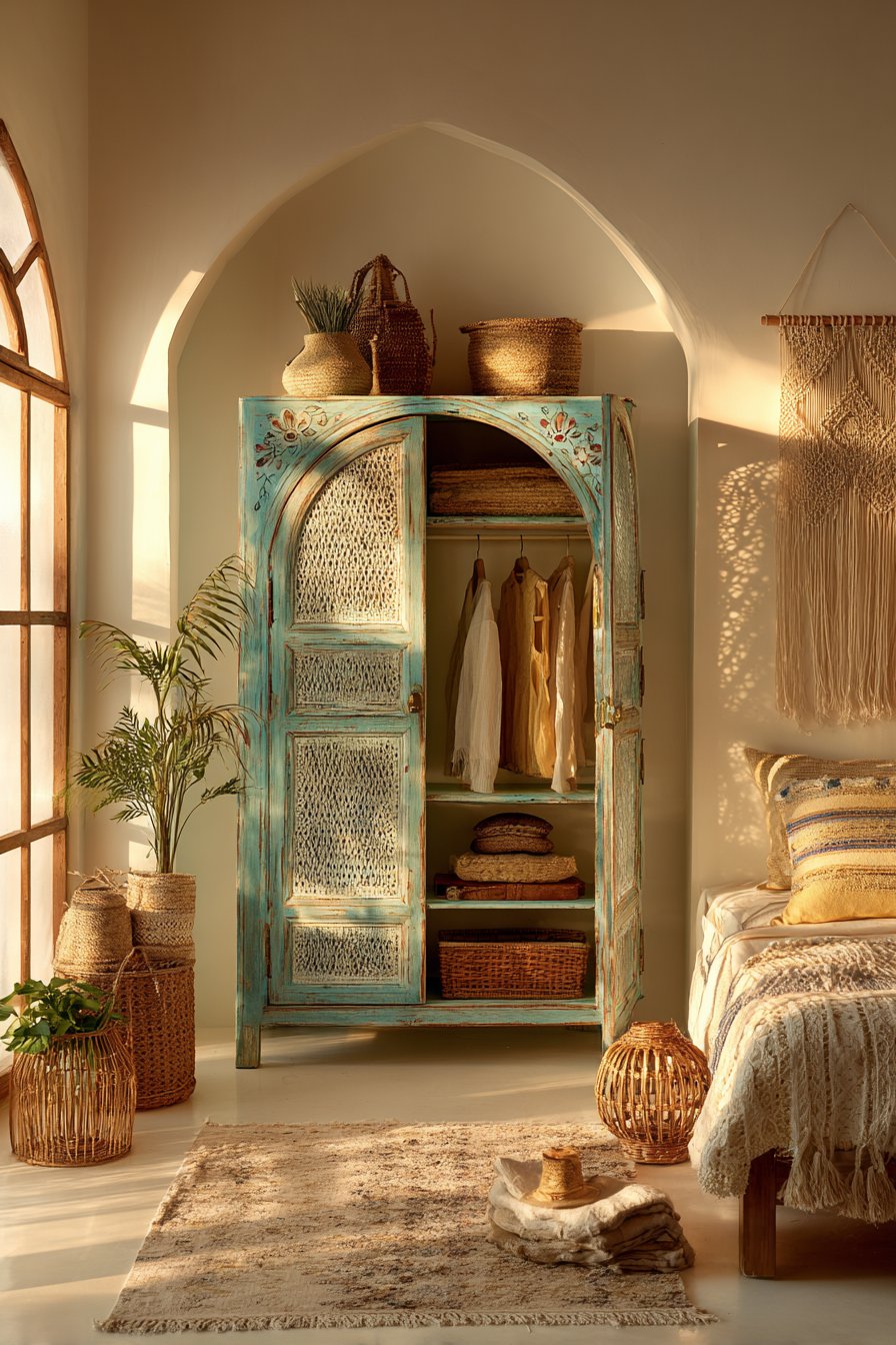 Bohemian Hand-Painted Vintage Character