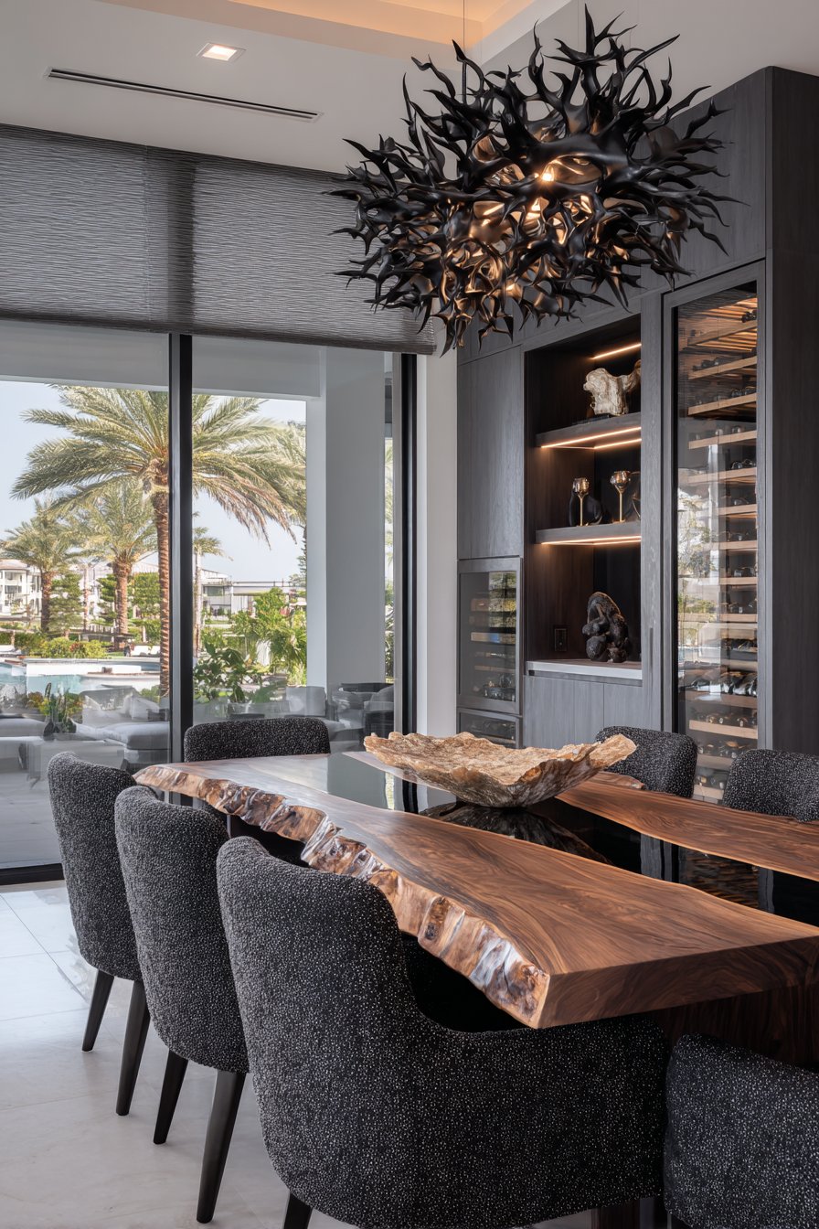 Contemporary Luxury with Live-Edge Resin