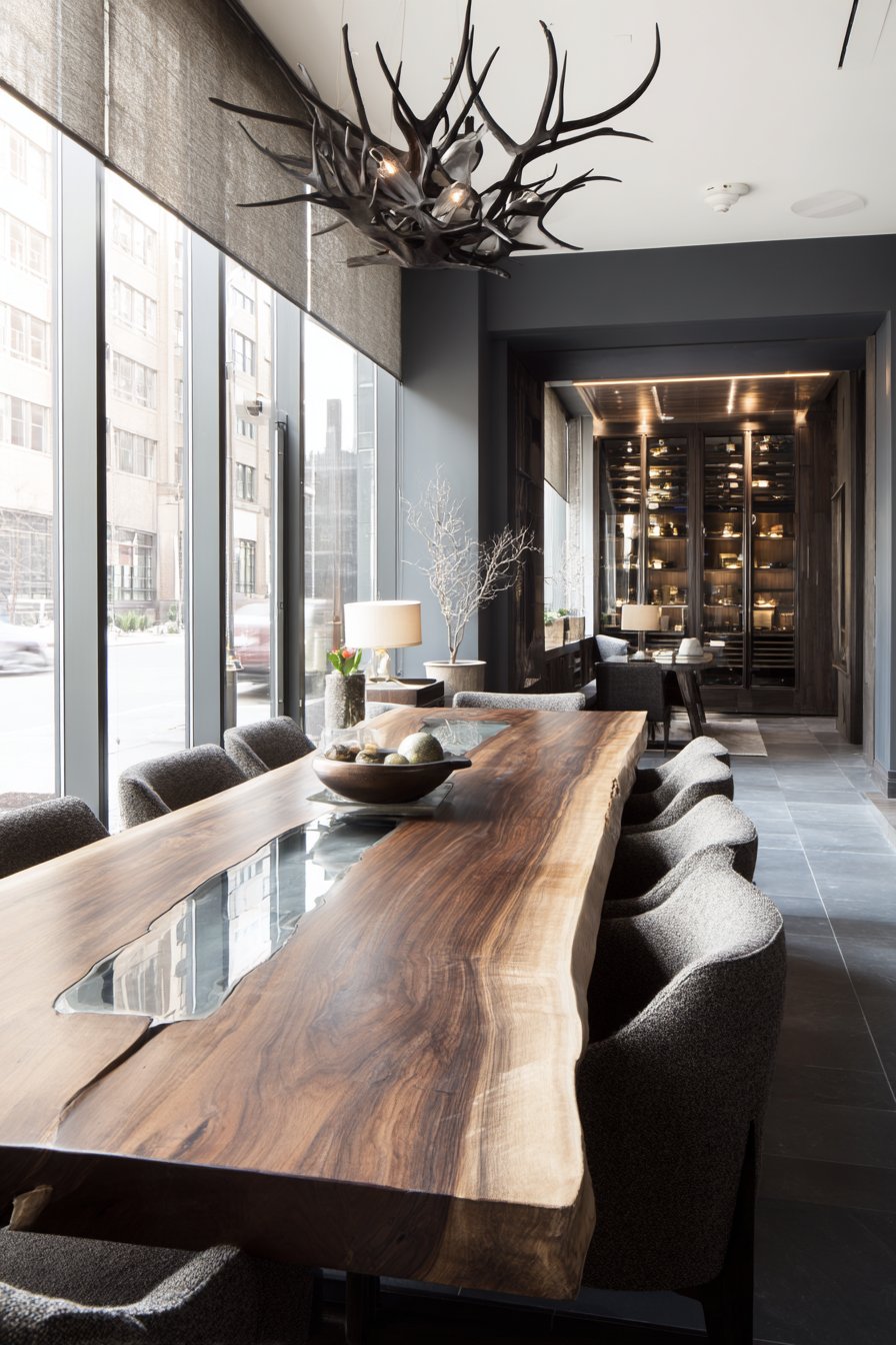 Contemporary Luxury with Live-Edge Resin