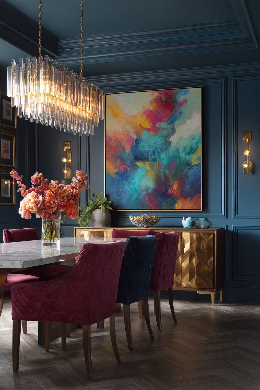 Modern Maximalist Bold Abstract Painting