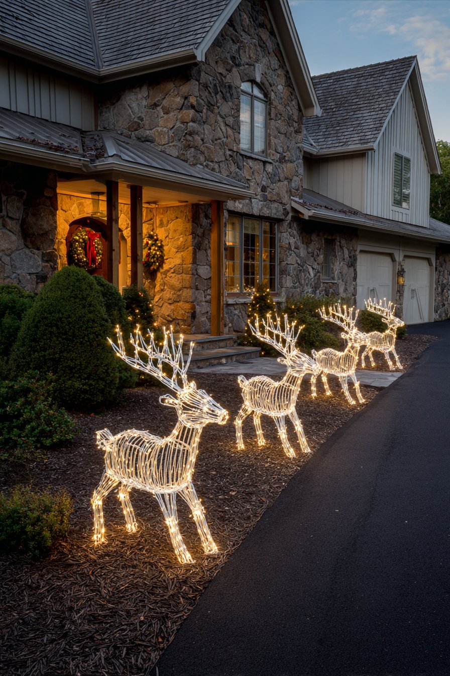Illuminated Wire-Frame Display with Proper Installation