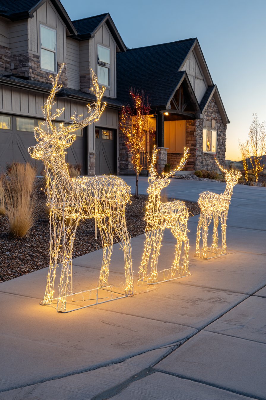 Illuminated Wire-Frame Display with Proper Installation