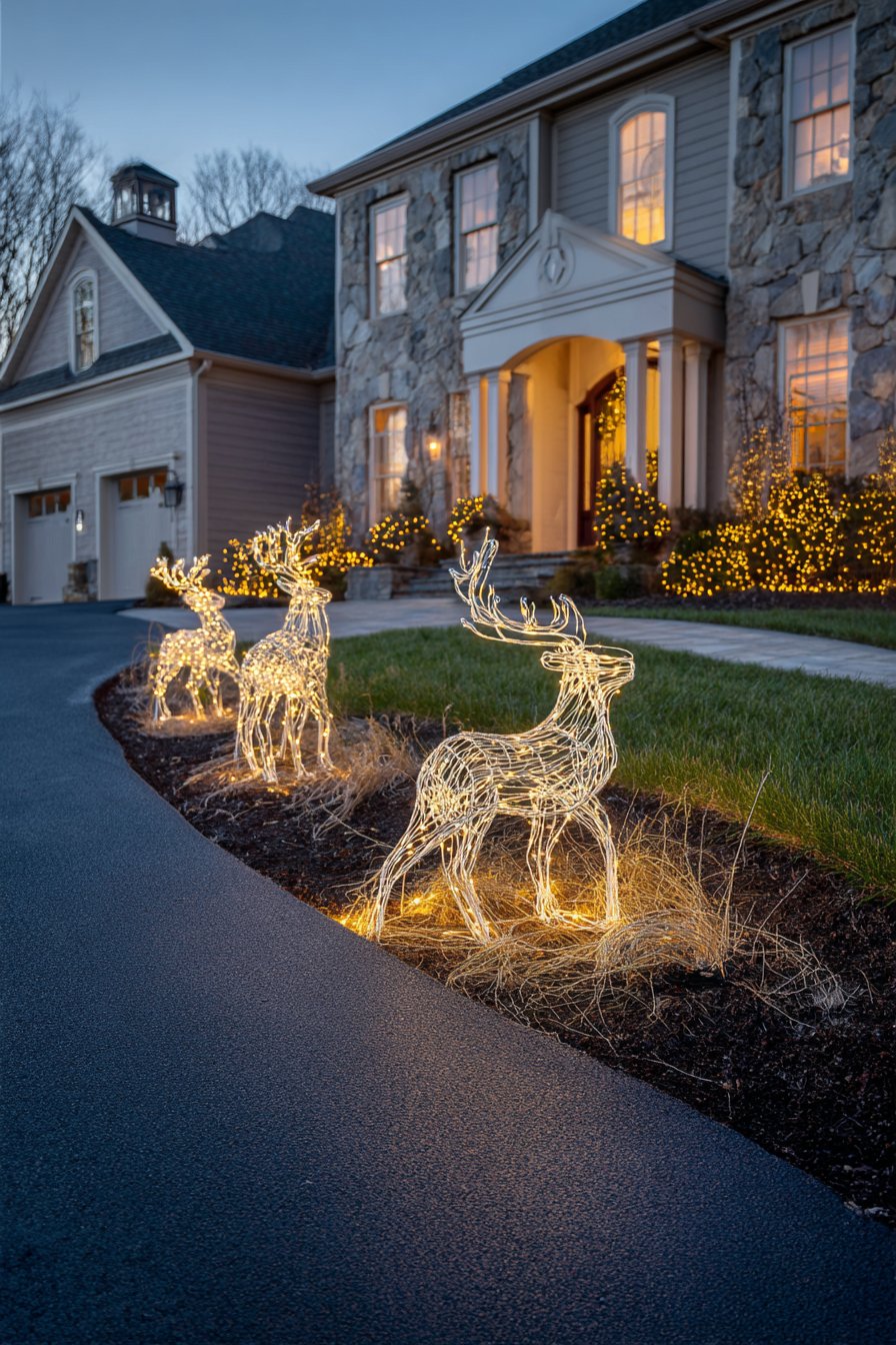 Illuminated Wire-Frame Display with Proper Installation