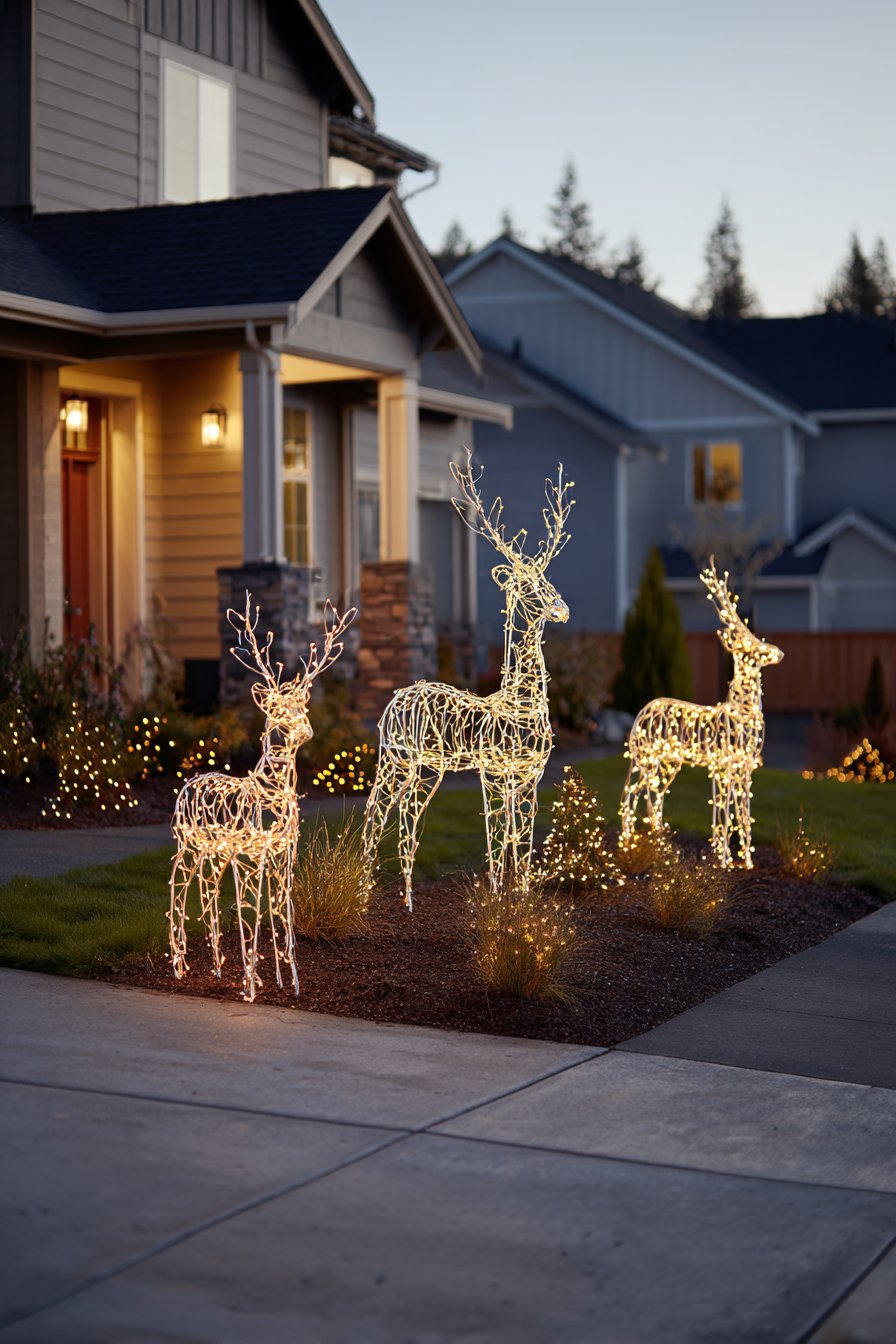 Illuminated Wire-Frame Display with Proper Installation