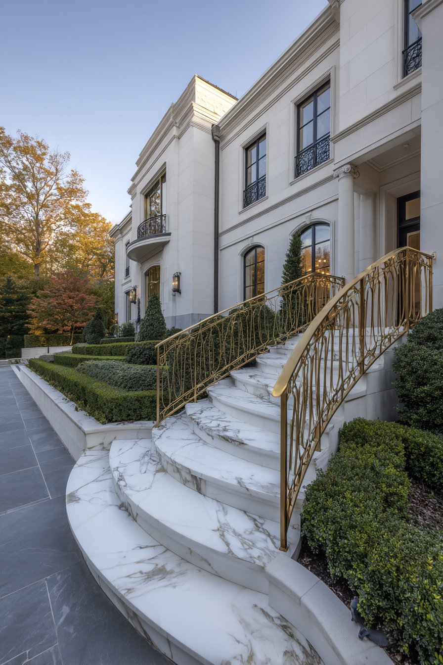 Luxury Marble with Bronze Accents