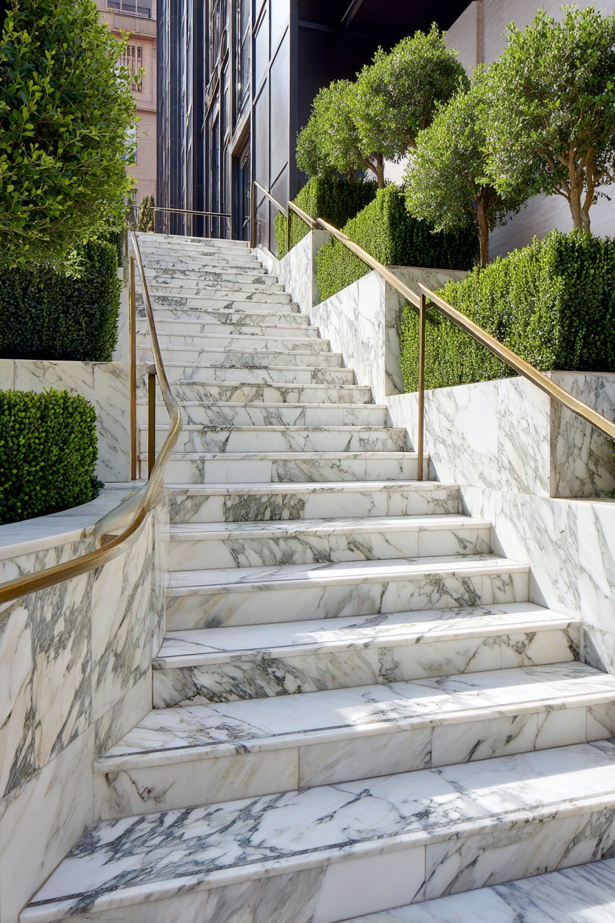 Luxury Marble with Bronze Accents