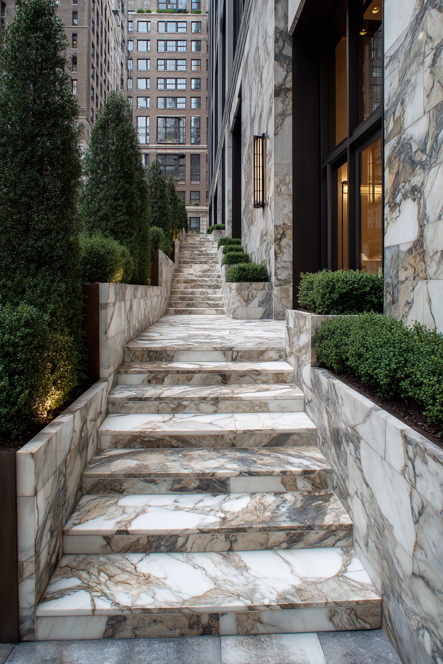 Luxury Marble with Bronze Accents