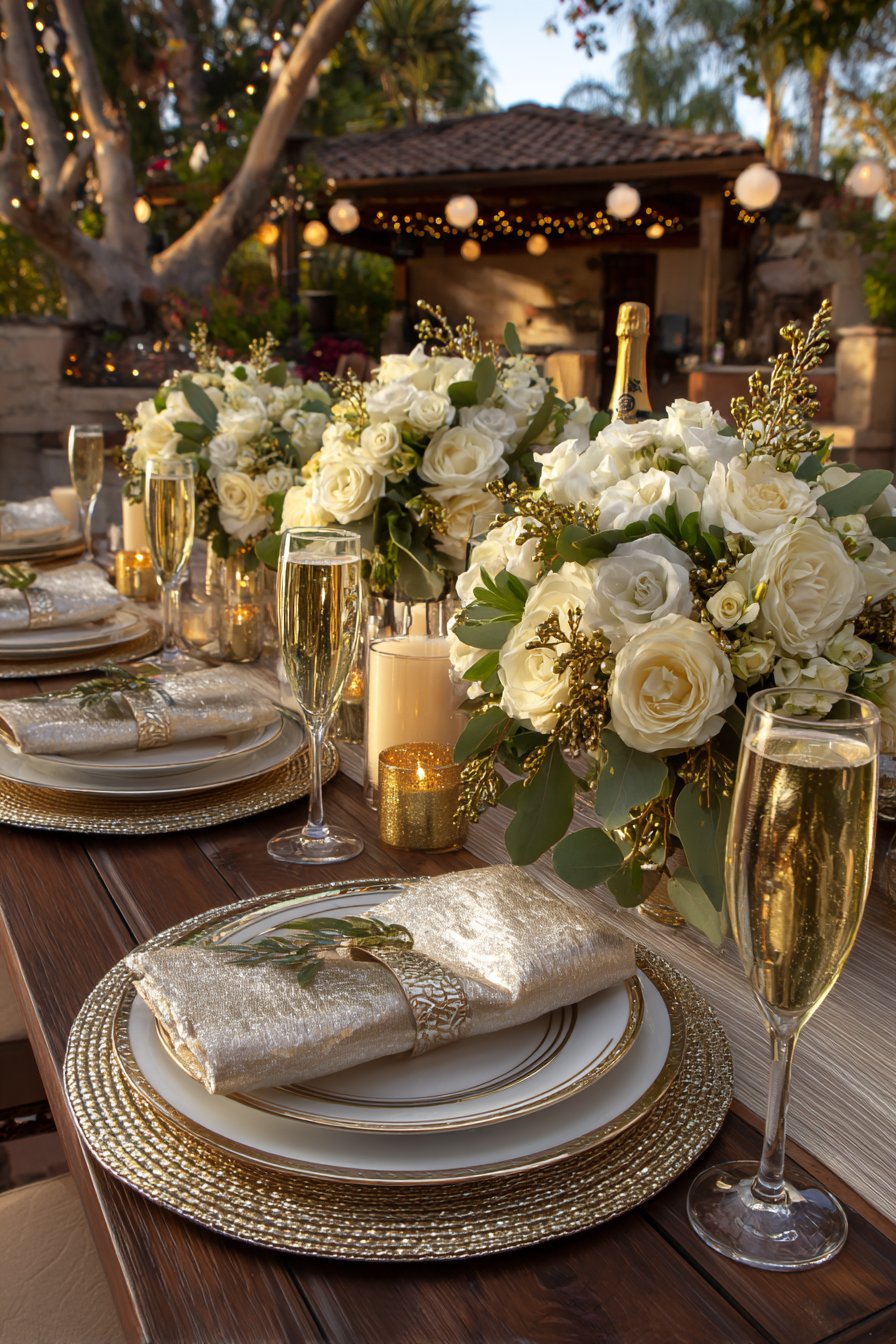 Milestone Celebration with Champagne Elegance