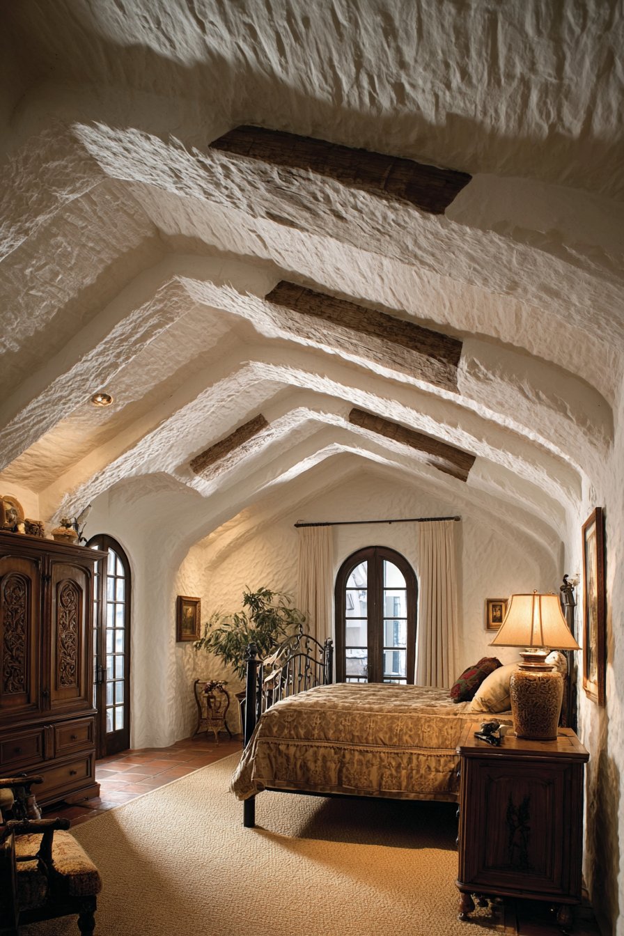 Mediterranean Arched Plaster Romance