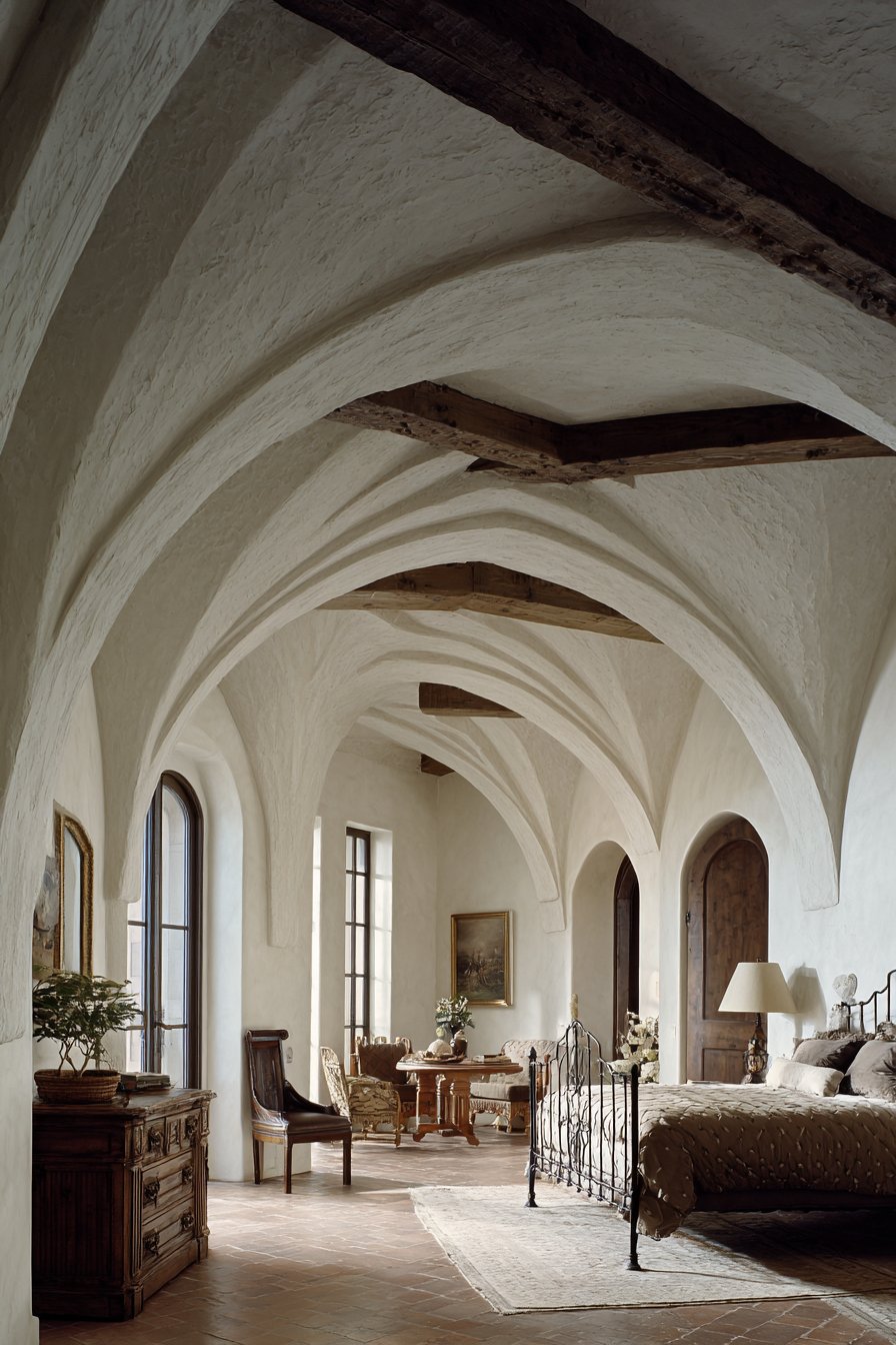 Mediterranean Arched Plaster Romance