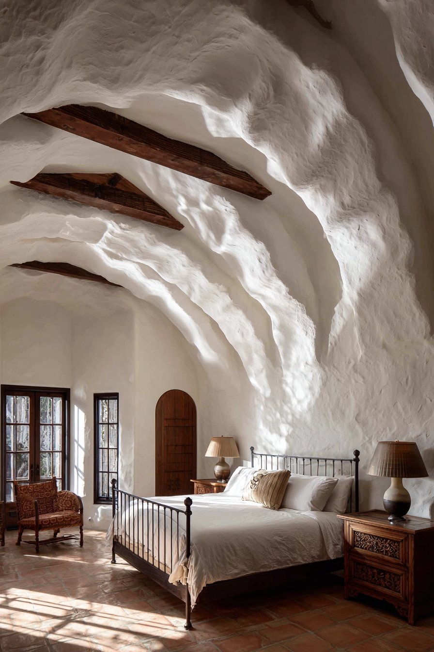 Mediterranean Arched Plaster Romance
