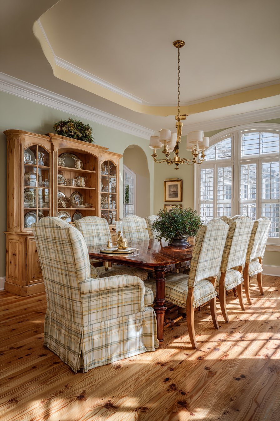 Cherry Rectangle with Check Fabric Accessibility