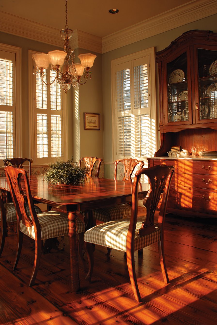 Cherry Rectangle with Check Fabric Accessibility