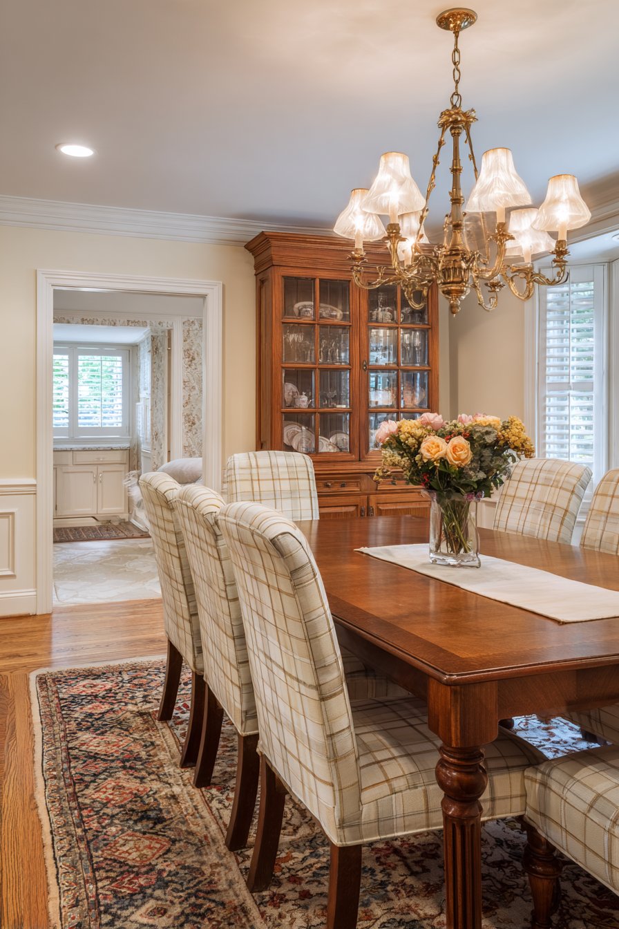 Cherry Rectangle with Check Fabric Accessibility