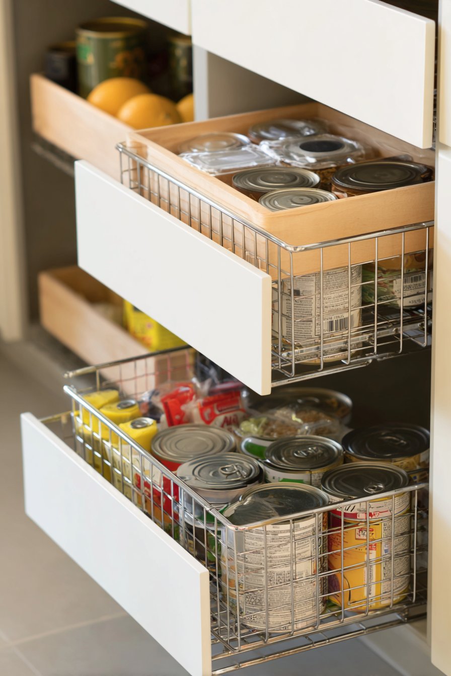 Implement Pull-Out Drawers and Sliding Baskets