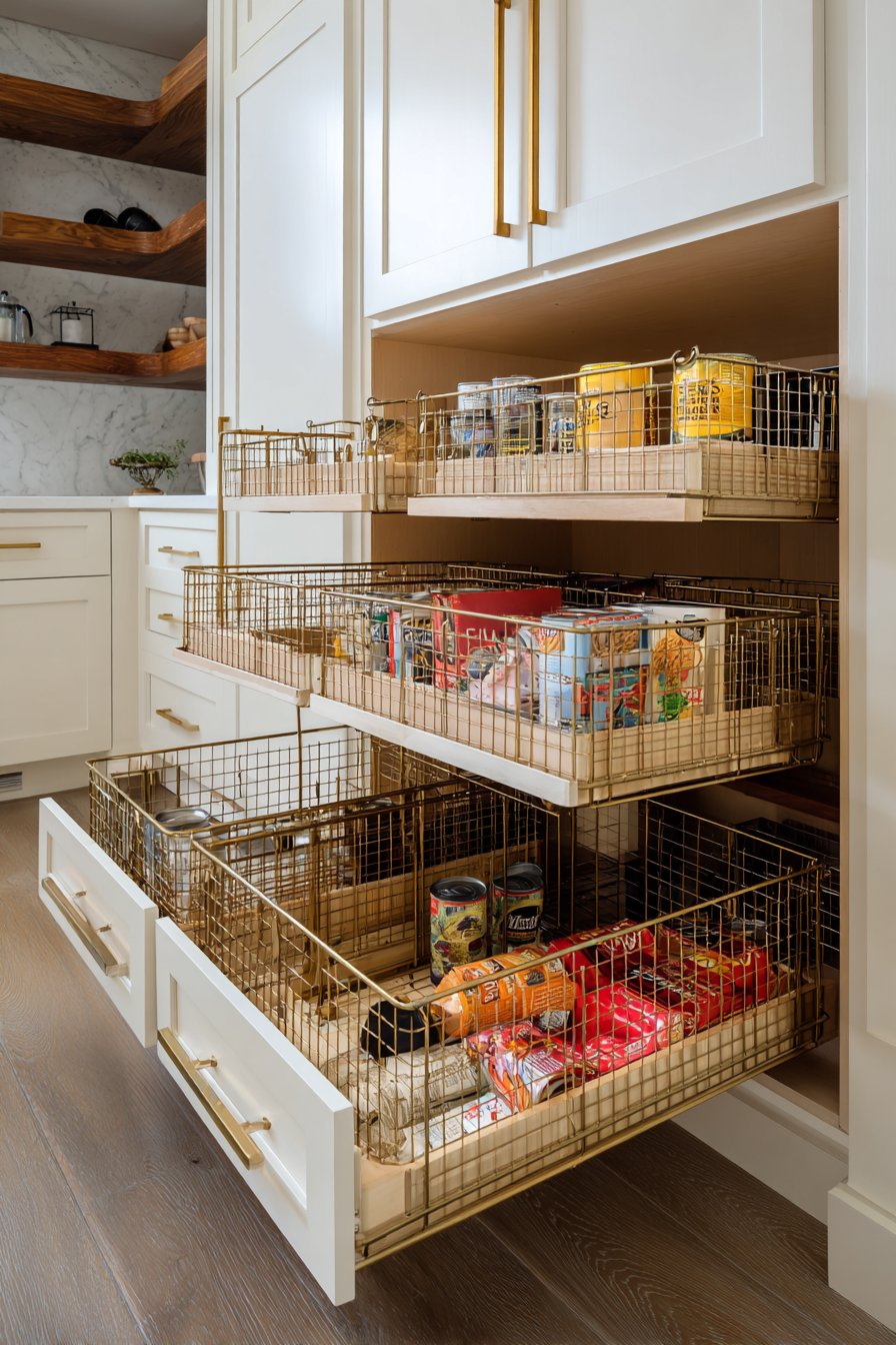 Implement Pull-Out Drawers and Sliding Baskets