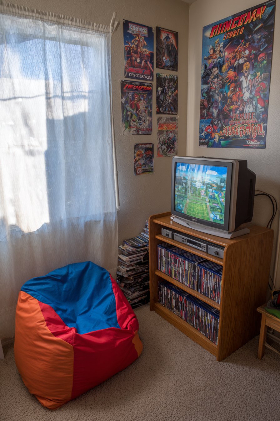 Entertainment Hub with Gaming Setup