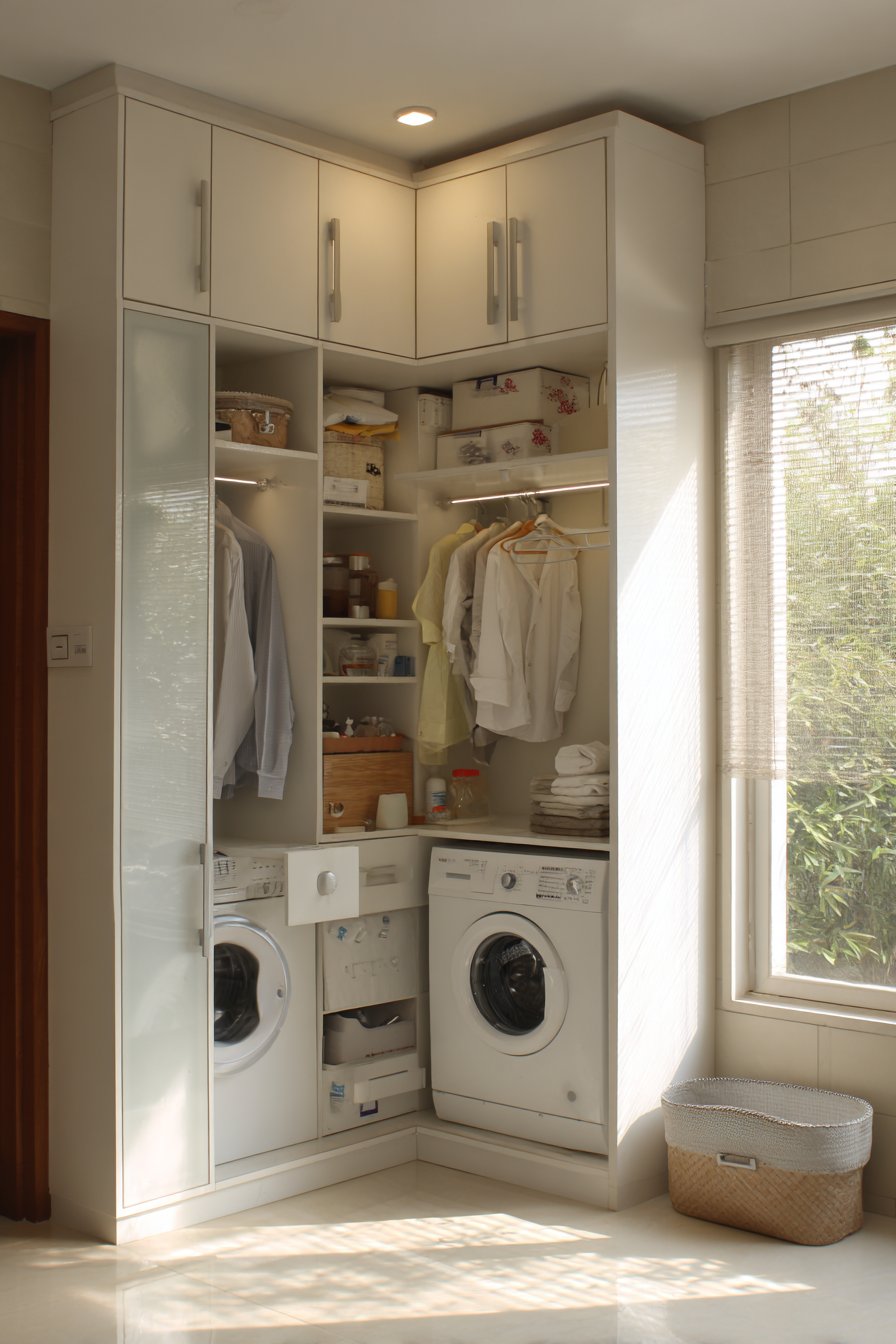 Space-Saving Corner L-Shaped Configuration