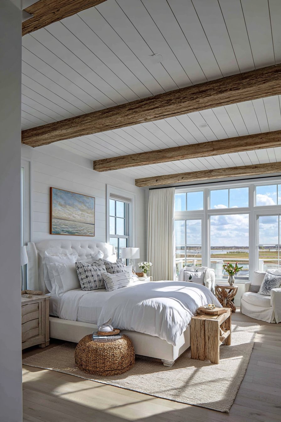 Coastal Shiplap Ceiling Charm