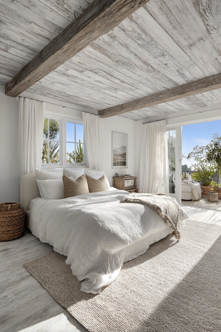 Coastal Shiplap Ceiling Charm