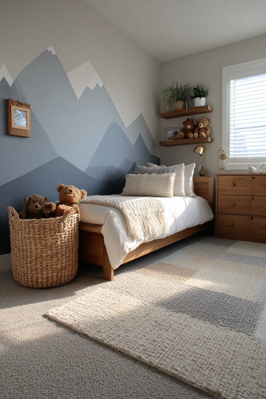 Whimsical Mountain Mural Retreat