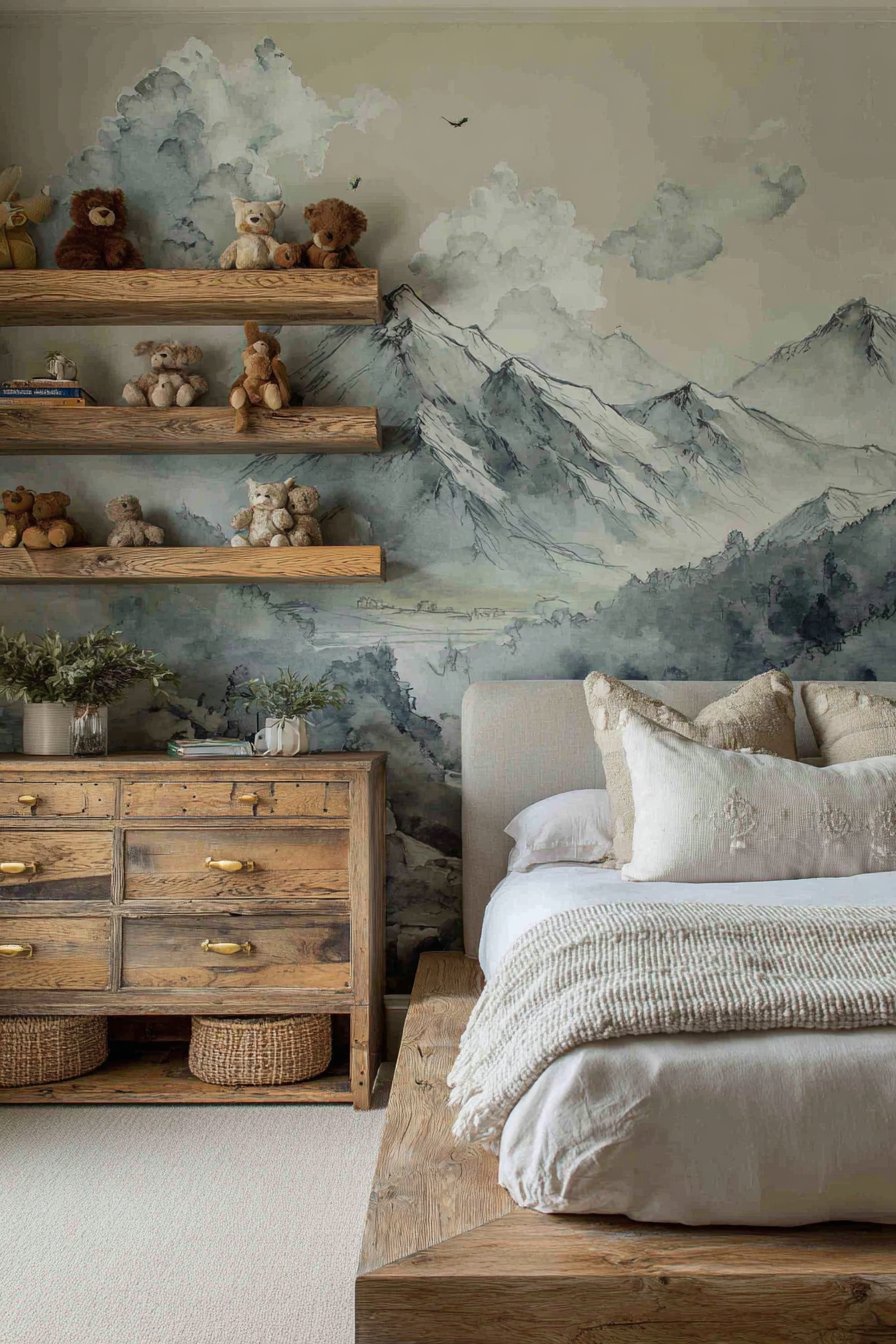 Whimsical Mountain Mural Retreat