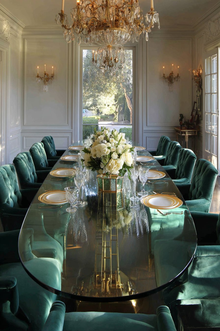 Formal Elegance with Antiqued Brass