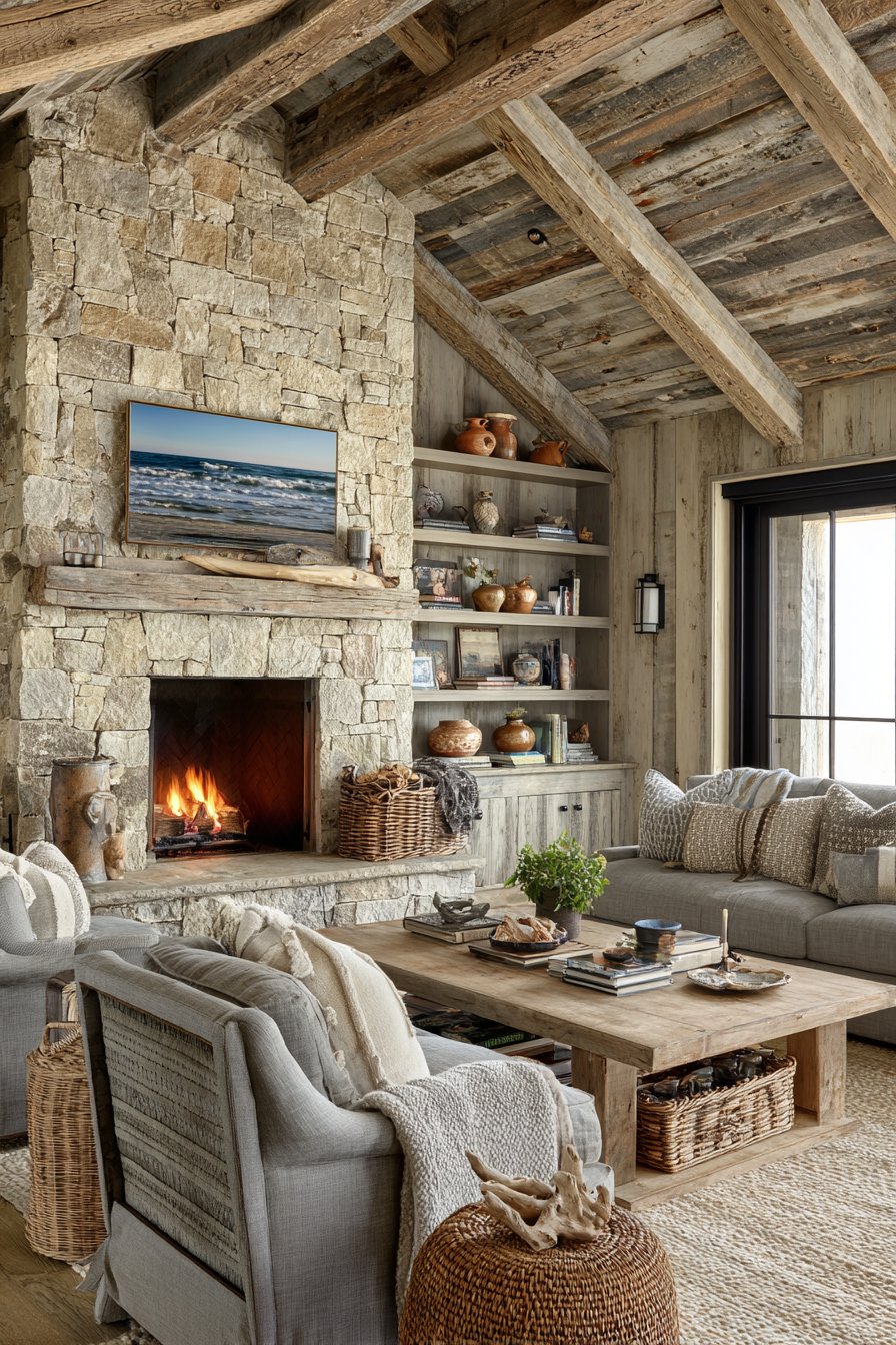 Incorporate Rustic Wood and Natural Materials