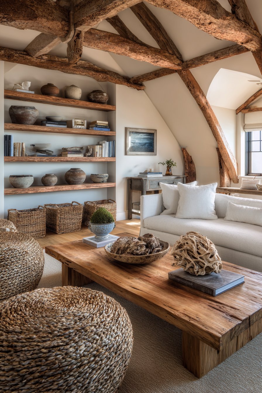 Incorporate Rustic Wood and Natural Materials