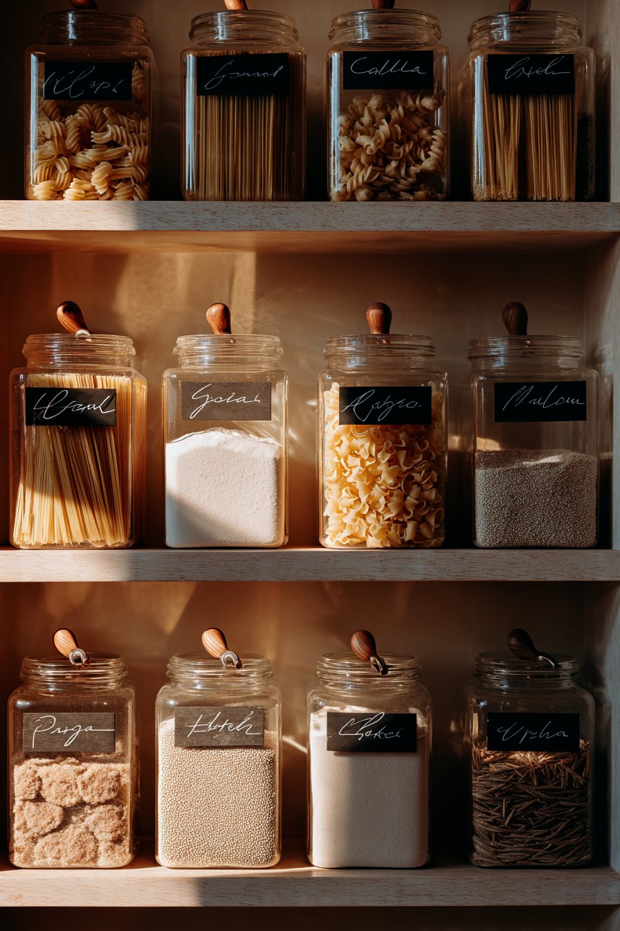 Implement Clear Storage Containers