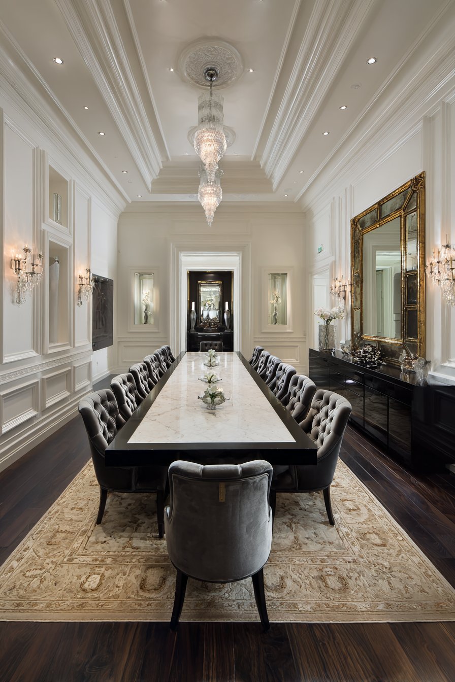 Black Lacquer and Platinum Glamour