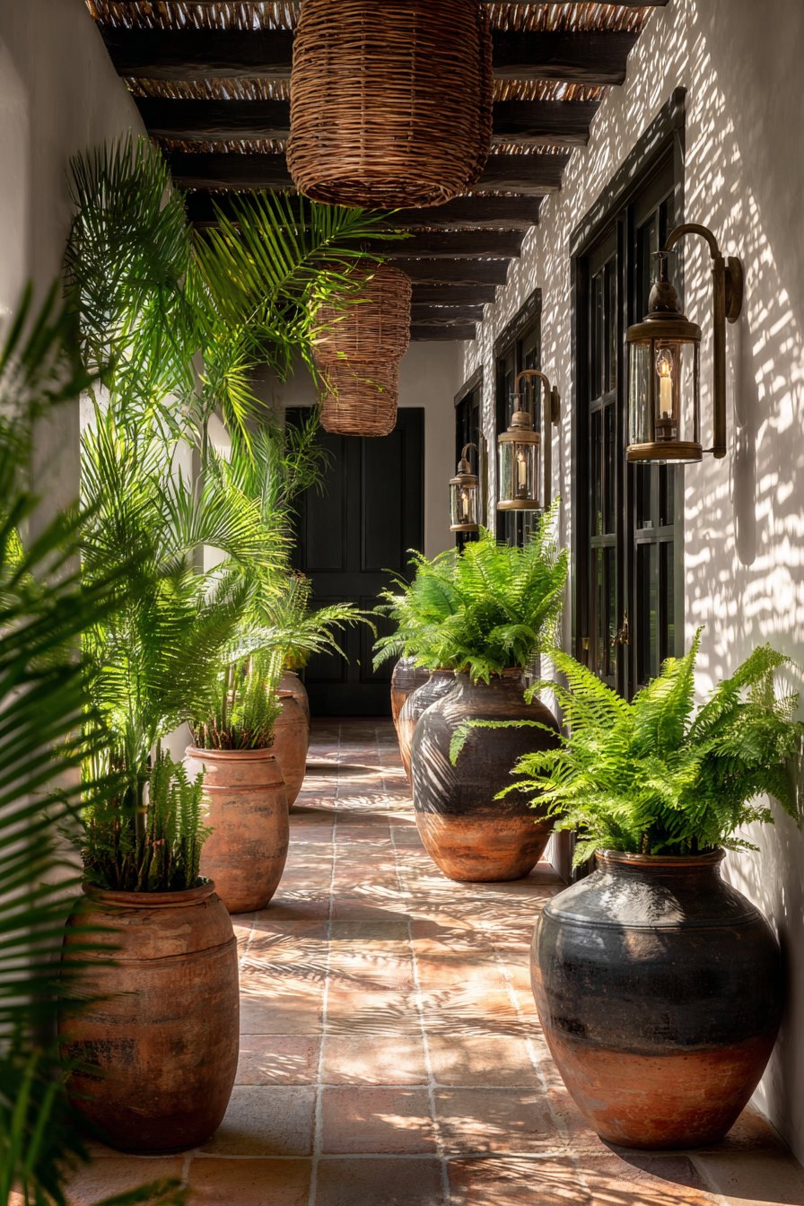 Tropical Paradise with Bamboo Screening