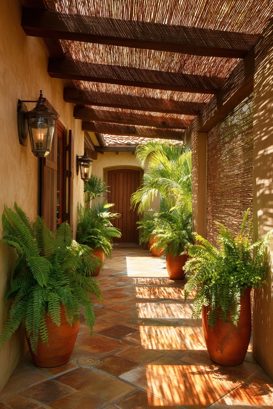 Tropical Paradise with Bamboo Screening