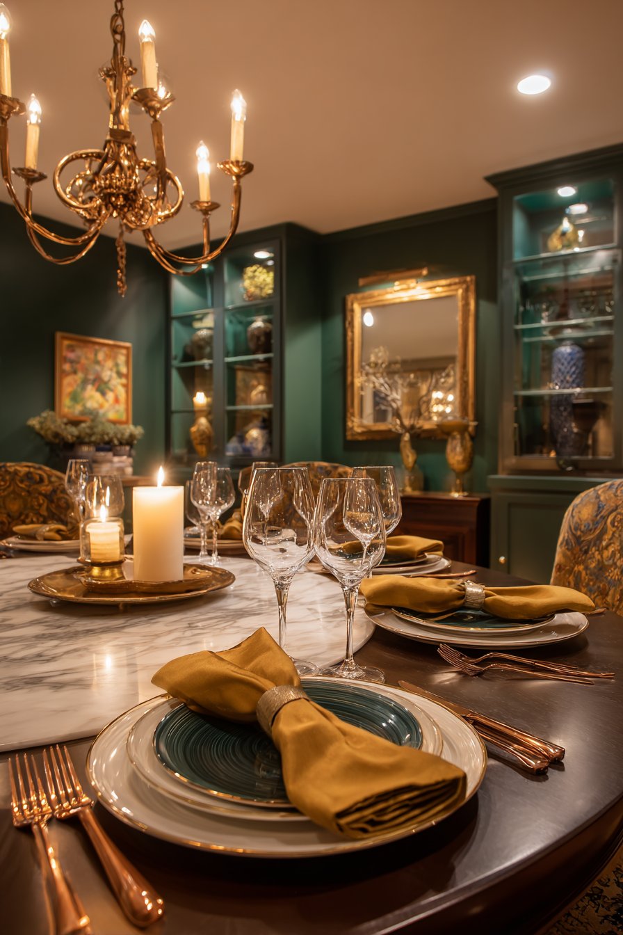 Warm Metallic Accents