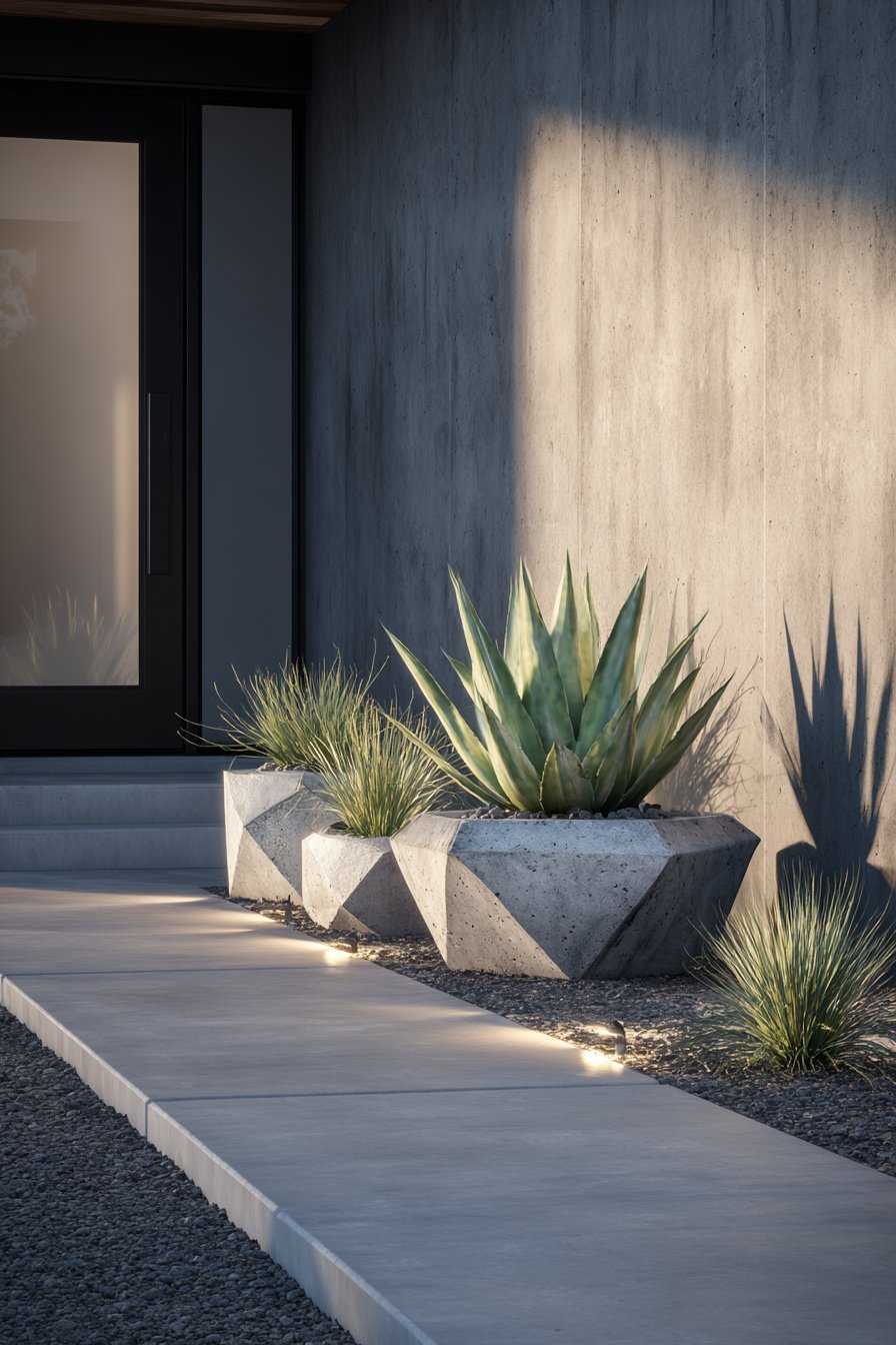 Modern Minimalist Concrete and Steel