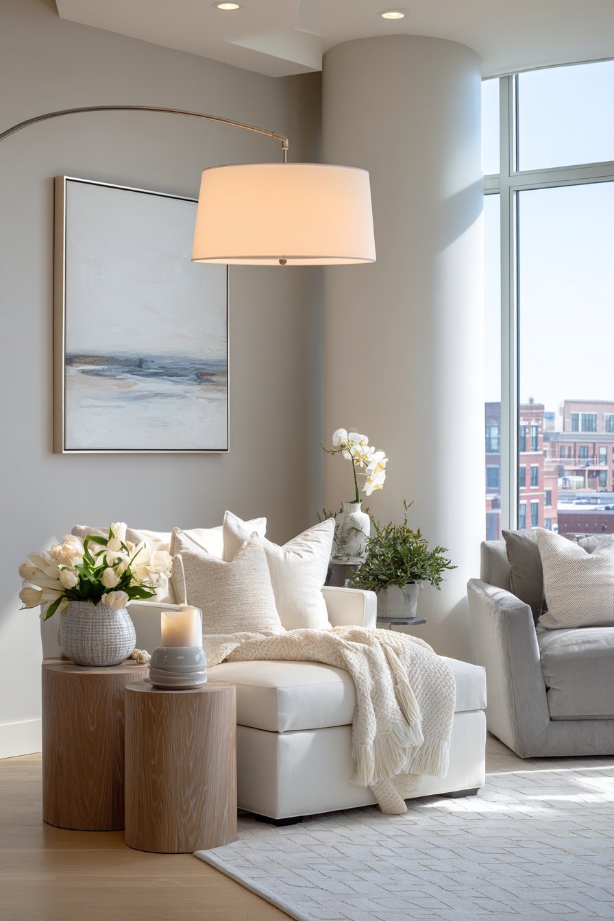Choose Light-Colored Furniture and Fabrics