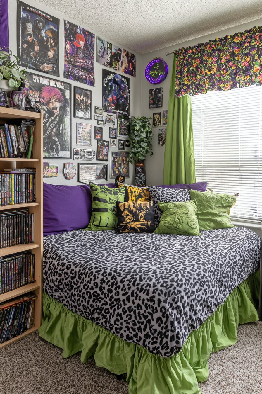 Bold Pattern Mixing with Pop Culture Elements