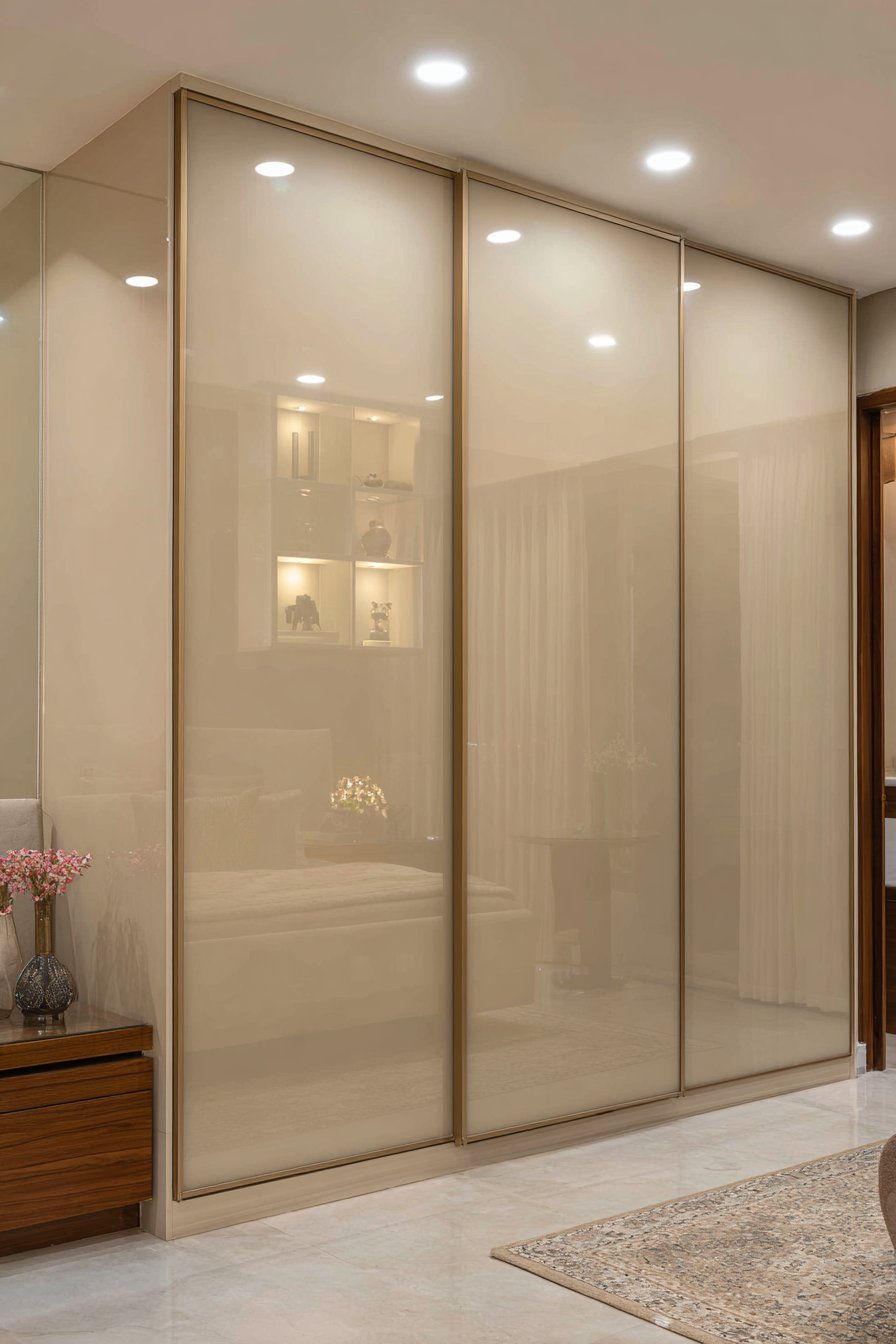 Modern Sliding Frosted Acrylic Panels