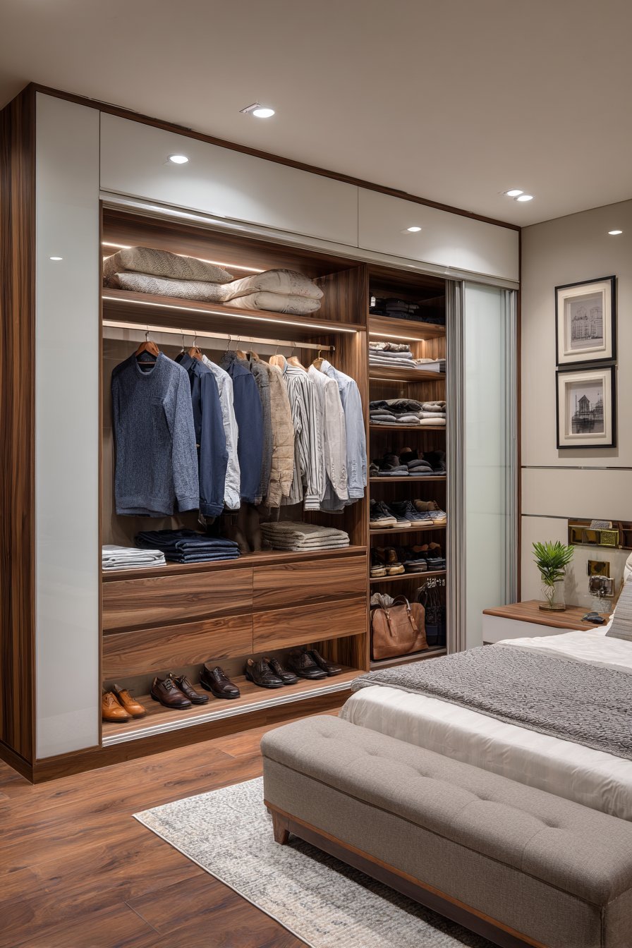 Modern Sliding Frosted Acrylic Panels