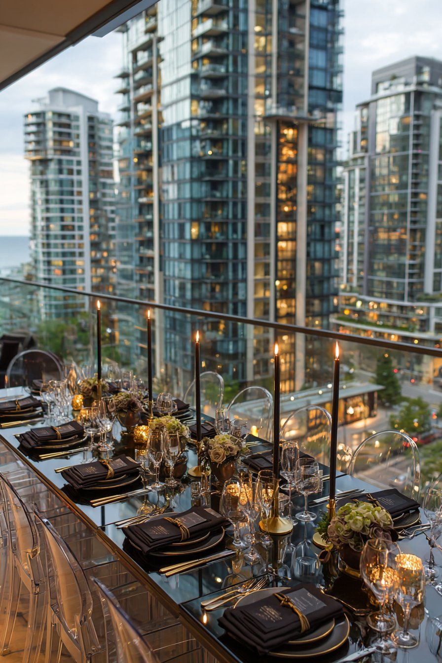 Glamorous Black and Gold Drama