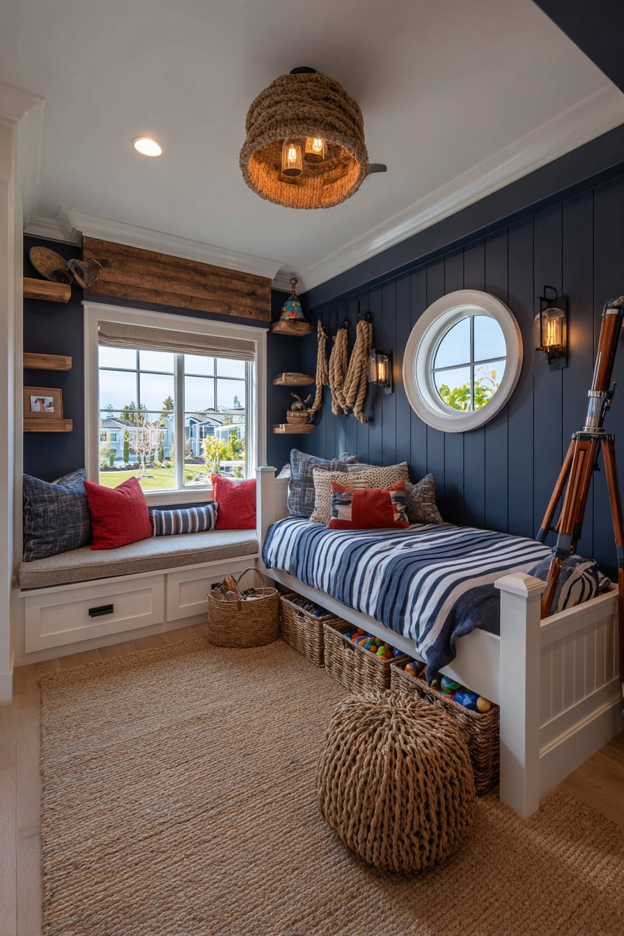 Classic Nautical Theme Bedroom