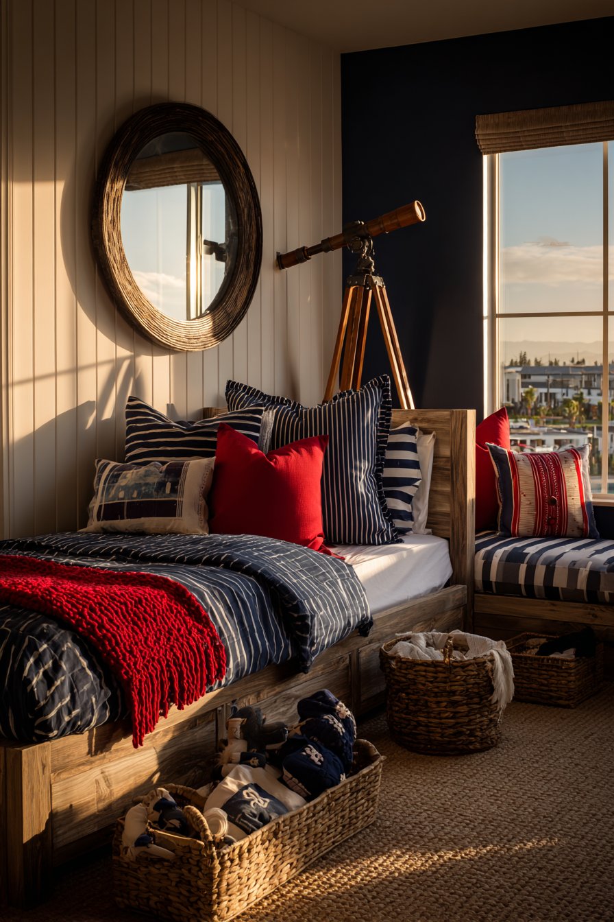 Classic Nautical Theme Bedroom
