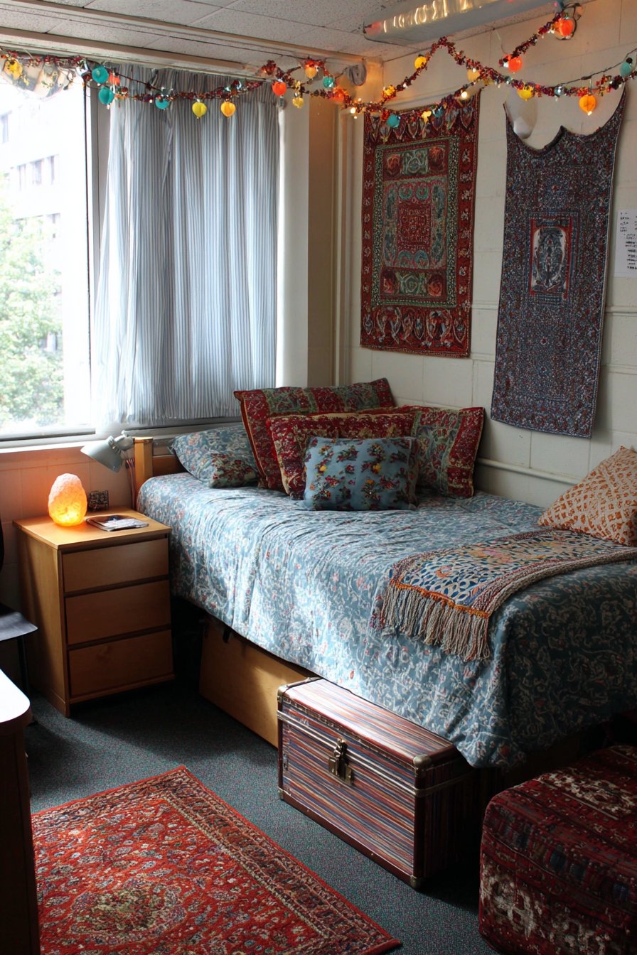 Bohemian Textile Layering Approach