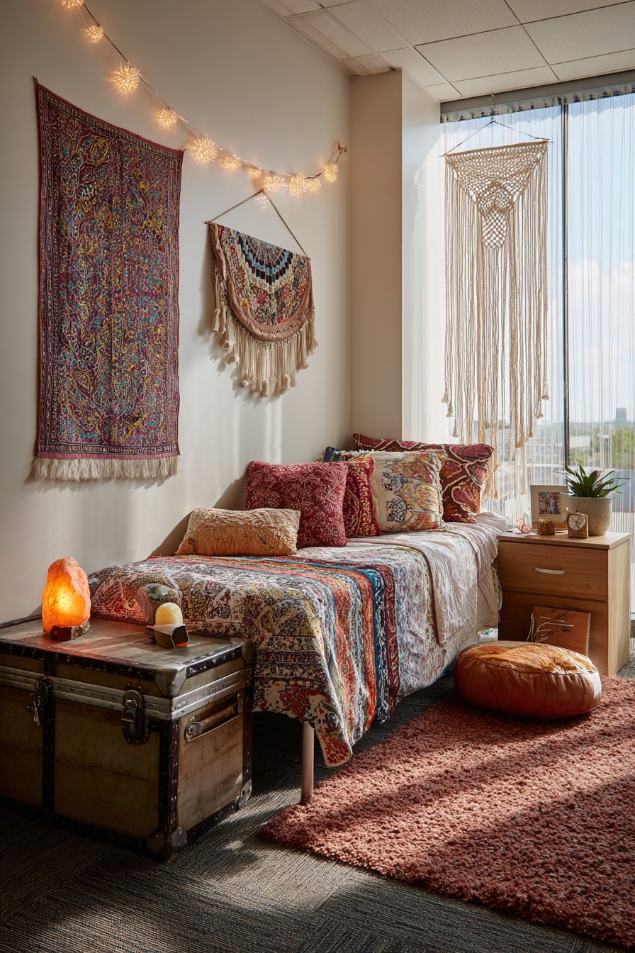 Bohemian Textile Layering Approach