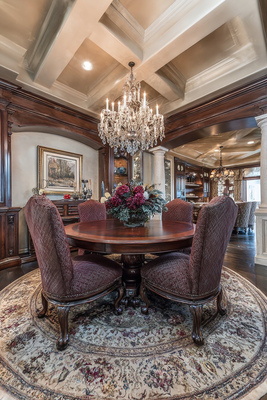 Traditional Mahogany with Formal Elegance