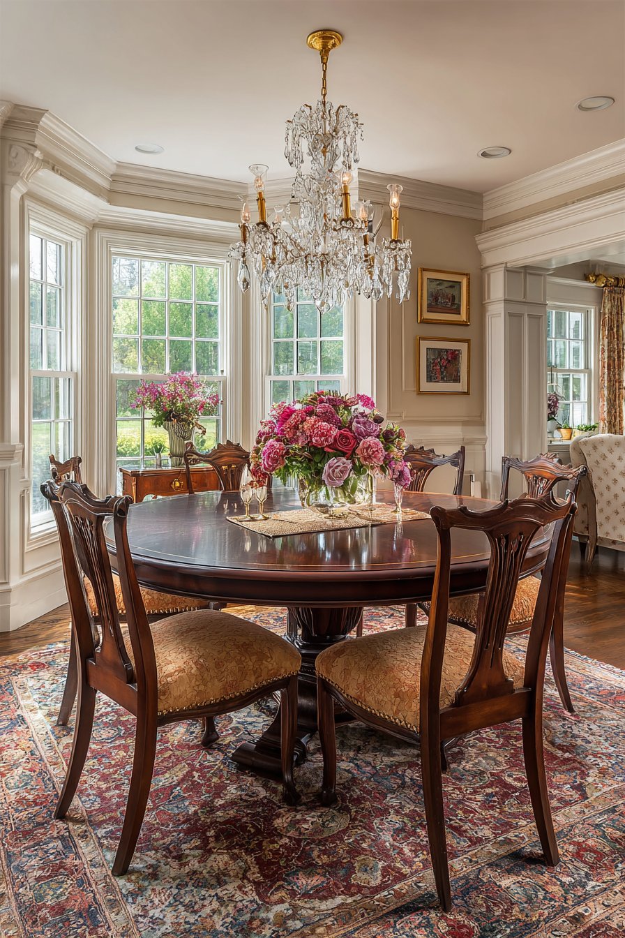 Traditional Mahogany with Formal Elegance