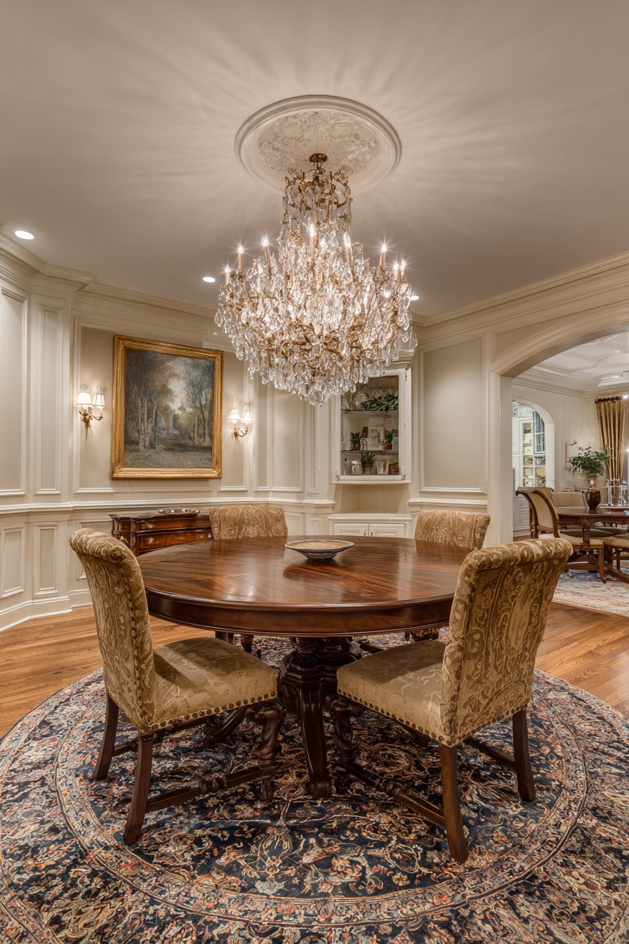 Traditional Mahogany with Formal Elegance