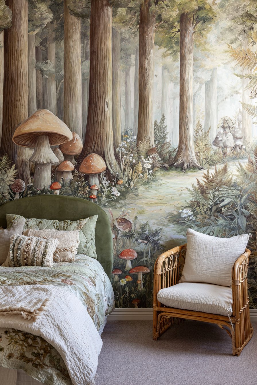 Enchanted Forest Accent Wall