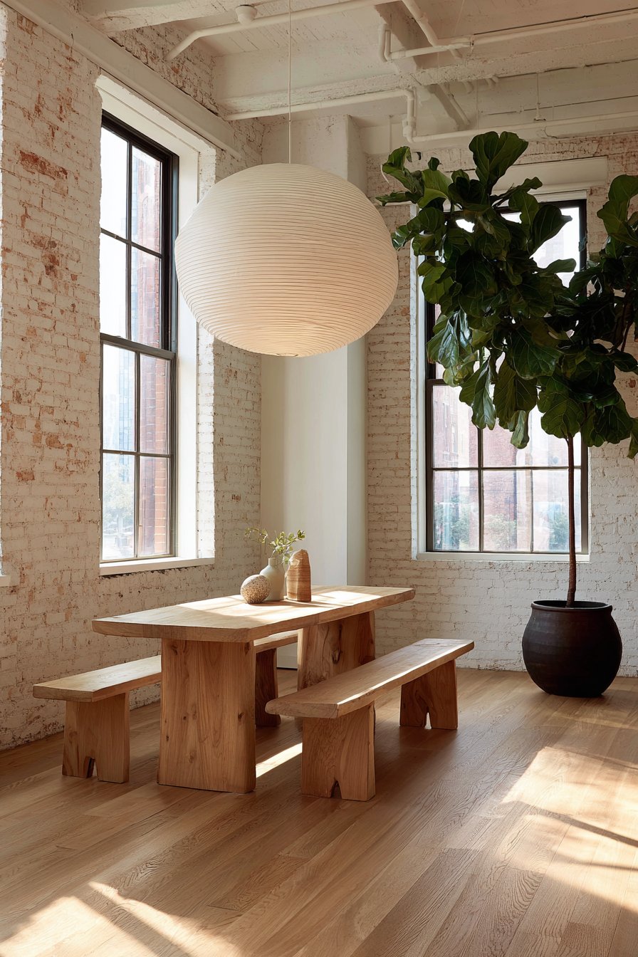 Industrial Concrete and Light Maple Contrast