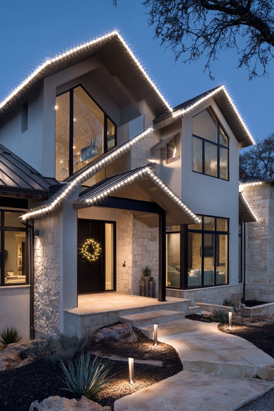 Contemporary Geometric Accent Lighting